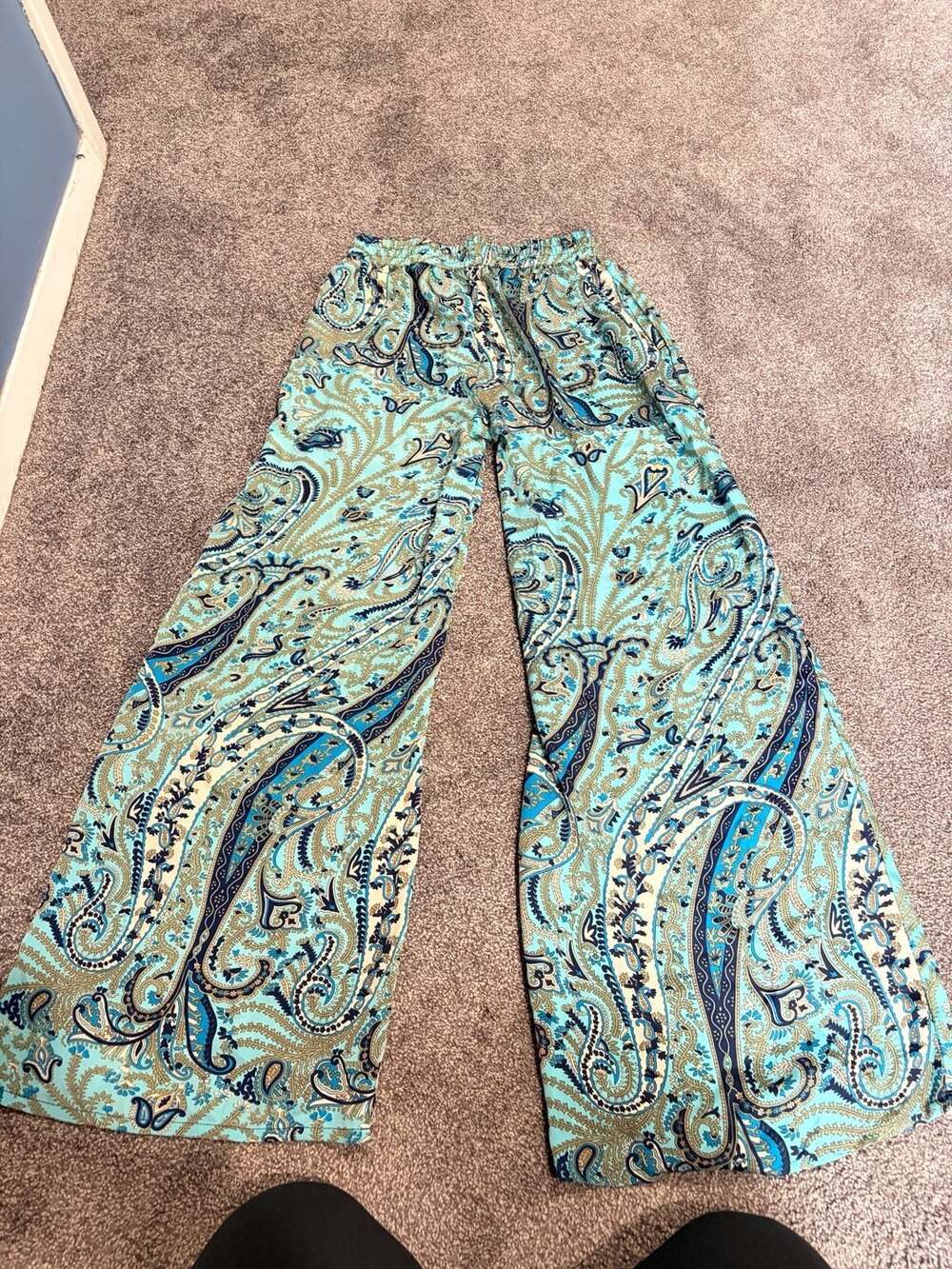 Philosophy Women's Paisley Wide Leg Palazzo Pants